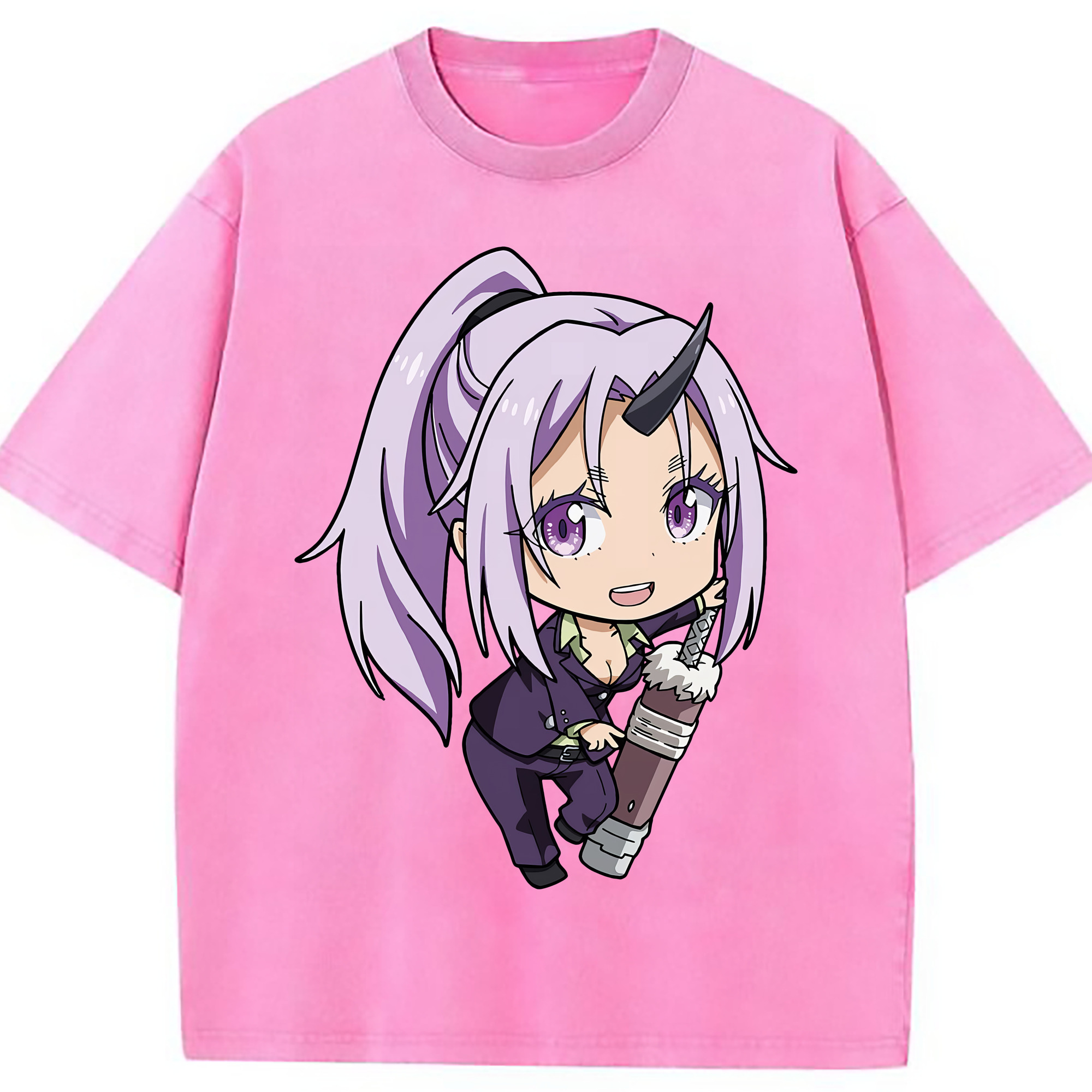 （画像用） 転スラ Regarding Reincarnated to Slime 綿100% ヴィンテージ風 半袖Tシャツ（フロントプリント）